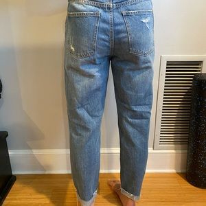 Free people ripped boyfriend jeans